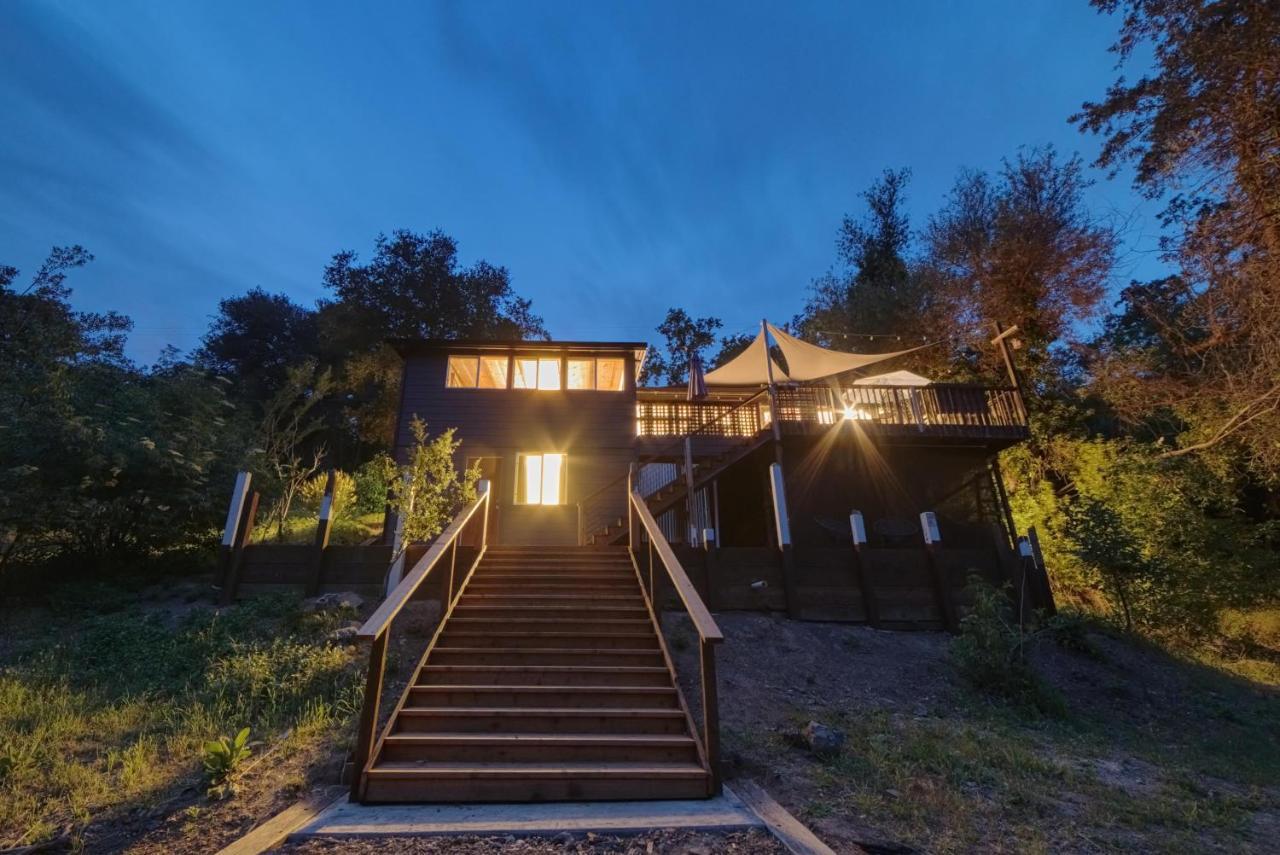Rivers Breeze Relaxing Riverside Cabin With Private Suite Kayaks Healdsburg Exterior foto